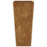 Fioriere da Giardino 2 pz 35x35x75 cm in Acciaio Corten