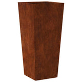 Fioriere da Giardino 2 pz 35x35x75 cm in Acciaio Corten