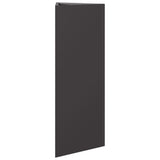 Fioriere da Giardino 2 pz Nere Triangolari 30x26x75 cm Acciaio