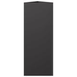 Fioriere da Giardino 2 pz Nere Triangolari 30x26x75 cm Acciaio