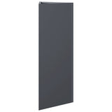 Fioriere 2 pz Antracite Triangolari 30x26x75 cm in Acciaio