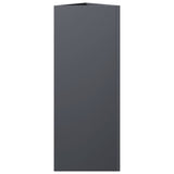 Fioriere 2 pz Antracite Triangolari 30x26x75 cm in Acciaio