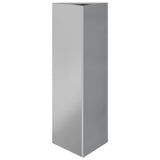 Fioriere 2 pz Triangolari 30x26x75 cm in Acciaio Zincato