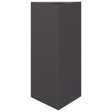 Fioriere da Giardino 2 pz Nere Triangolari 40x34,5x75cm Acciaio