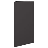 Fioriere da Giardino 2 pz Nere Triangolari 40x34,5x75cm Acciaio