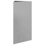 Fioriere 2 pz Triangolari 40x34,5x75 cm in Acciaio Zincato