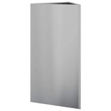 Fioriere 2 pz Triangolari 40x34,5x75 cm in Acciaio Zincato