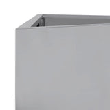 Fioriere 2 pz Triangolari 40x34,5x75 cm in Acciaio Zincato