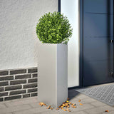 Fioriere 2 pz Triangolari 40x34,5x75 cm in Acciaio Zincato
