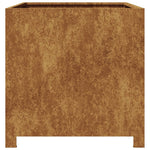 Fioriera da Giardino 50x50x50 cm in Acciaio Corten