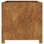 Fioriera da Giardino 50x50x50 cm in Acciaio Corten