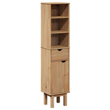 Mobile da Bagno OTTA 35x30x159 cm in Legno Massello di Pino