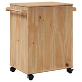 Carrello da Cucina OTTA 59x45x80 cm in Legno Massello di Pino
