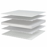 Materasso Viscoelastico Bianco 90x190x17 cm Morbido