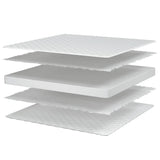 Materasso Viscoelastico Bianco 100x200x17 cm Morbido