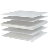 Materasso Viscoelastico Bianco 140x190x17 cm Morbido