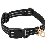 Pettorina per Cani con Guinzaglio e Collare Regolabile Nero S