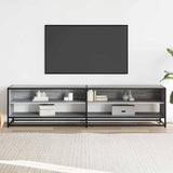 Mobile Porta TV Grigio Sonoma 180,5x40x46 cm in Truciolato