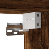 Set Mobili da Bagno 3 pz Rovere Fumo in Legno truciolato