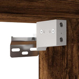 Set Mobili da Bagno 3 pz Rovere Fumo in Legno truciolato