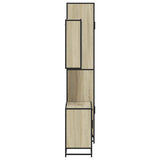 Set Mobili da Bagno 3 pz Rovere Sonoma in Legno truciolato
