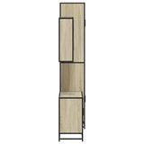 Set Mobili da Bagno 3 pz Rovere Sonoma in Legno truciolato