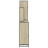 Set Mobili da Bagno 4 pz Rovere Sonoma in Legno truciolato