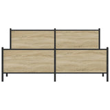 Giroletto senza Materaso in Metallo Rovere Sonoma 183x213 cm