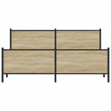 Giroletto senza Materaso in Metallo Rovere Sonoma 200x200 cm