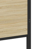 Giroletto senza Materaso in Metallo Rovere Sonoma 200x200 cm