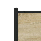 Giroletto senza Materaso in Metallo Rovere Sonoma 200x200 cm