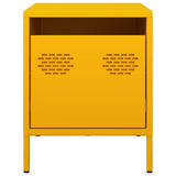 Comodino Giallo Senape 35x39x43,5 cm in Acciaio