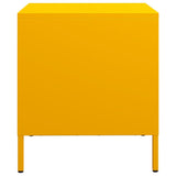 Comodino Giallo Senape 35x39x43,5 cm in Acciaio