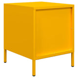 Comodino Giallo Senape 35x39x43,5 cm in Acciaio