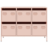 Credenza Rosa 101,5x39x73,5 cm in Acciaio Laminato a Freddo