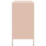 Credenza Rosa 101,5x39x73,5 cm in Acciaio Laminato a Freddo
