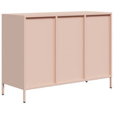 Credenza Rosa 101,5x39x73,5 cm in Acciaio Laminato a Freddo