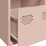 Credenza Rosa 101,5x39x73,5 cm in Acciaio Laminato a Freddo