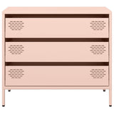 Credenza Rosa 68x39x58,5 cm in Acciaio Laminato a Freddo