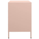 Credenza Rosa 68x39x58,5 cm in Acciaio Laminato a Freddo