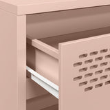 Credenza Rosa 68x39x58,5 cm in Acciaio Laminato a Freddo