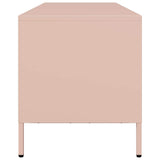 Mobile TV Rosa 135x39x43,5 cm in Acciaio Laminato a Freddo