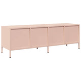 Mobile TV Rosa 135x39x43,5 cm in Acciaio Laminato a Freddo