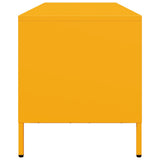 Mobile TV Giallo Senape 135x39x43,5 cm in Acciaio