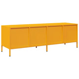 Mobile TV Giallo Senape 135x39x43,5 cm in Acciaio