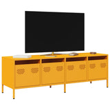 Mobile TV Giallo Senape 135x39x43,5 cm in Acciaio
