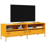 Mobile TV Giallo Senape 135x39x43,5 cm in Acciaio