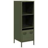 Credenza Verde Oliva 35x39x103,5 cm in Acciaio