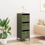 Credenza Verde Oliva 39x35x103,5 cm in Acciaio