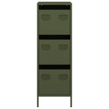 Credenza Verde Oliva 39x35x103,5 cm in Acciaio